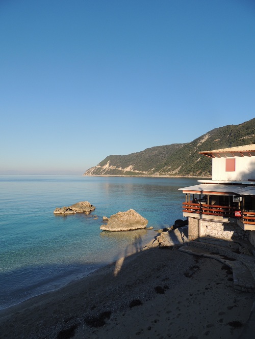 Plaja în Agios Nikitas